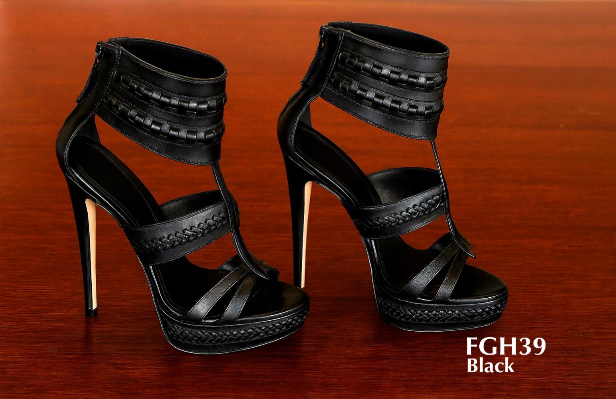 FGH39-Sandalias de gladiador con tacón de aguja