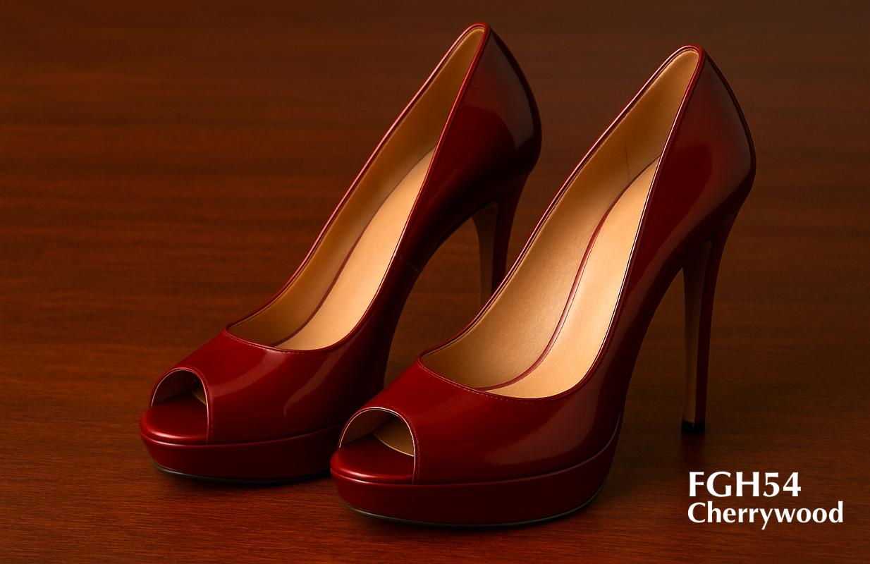FGH54 - Zapato de tacón abierto de cerezo
