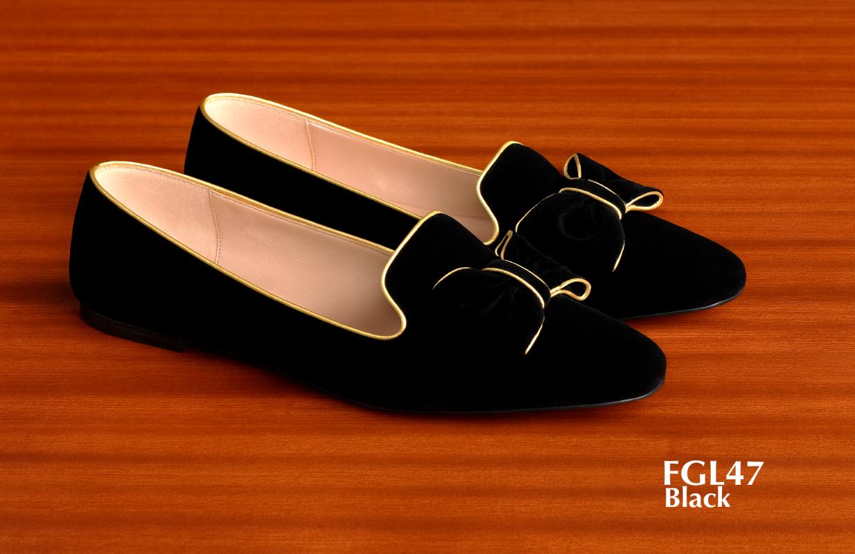 FGL47-black-velvet-ladies-slippers-with-a-bow