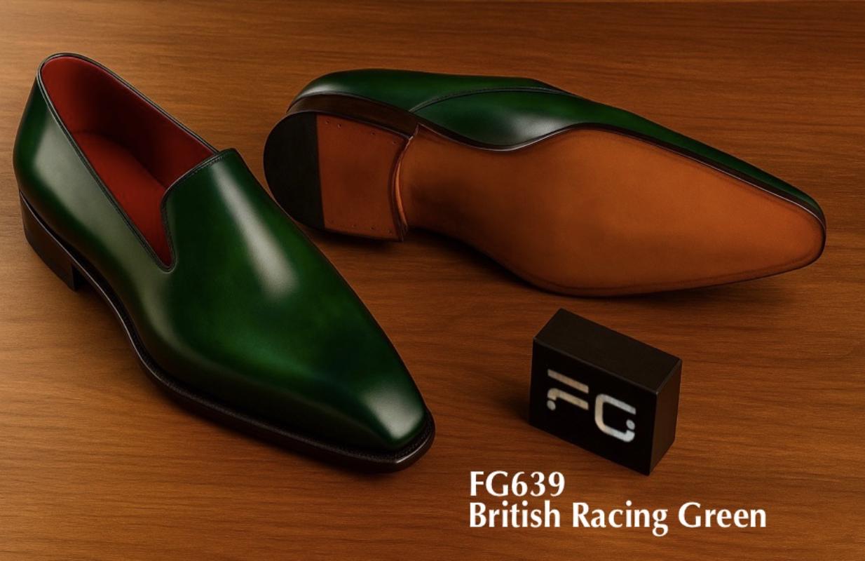 Zapato formal color British Racing Green