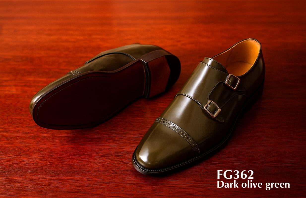 FG362-Zapato-monkstrap-cuero-brillante-verde-oliva-oscuro
