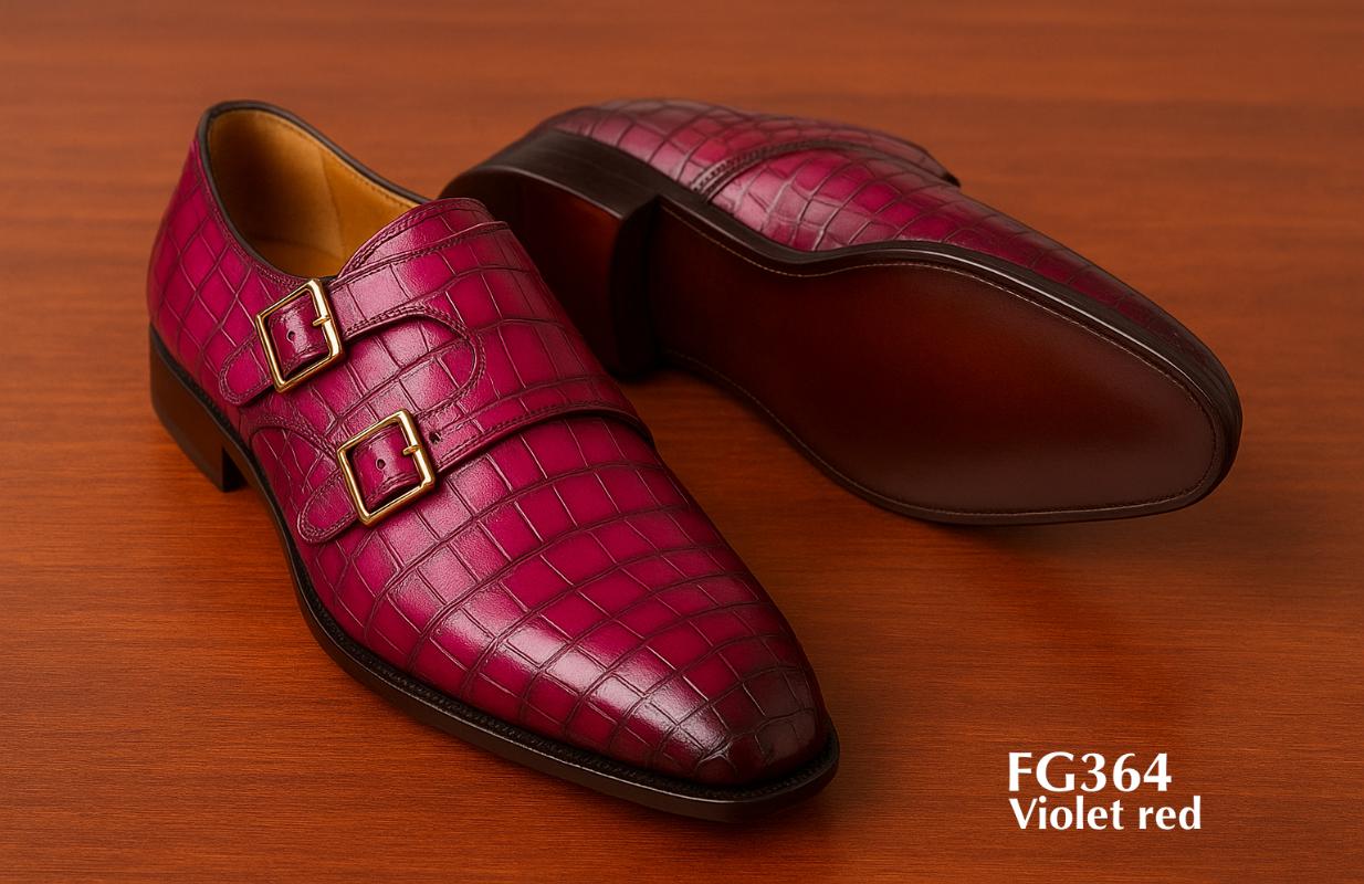 FG364-Zapato-monkstrap-cuero-piel-de-croco-violeta-rojo