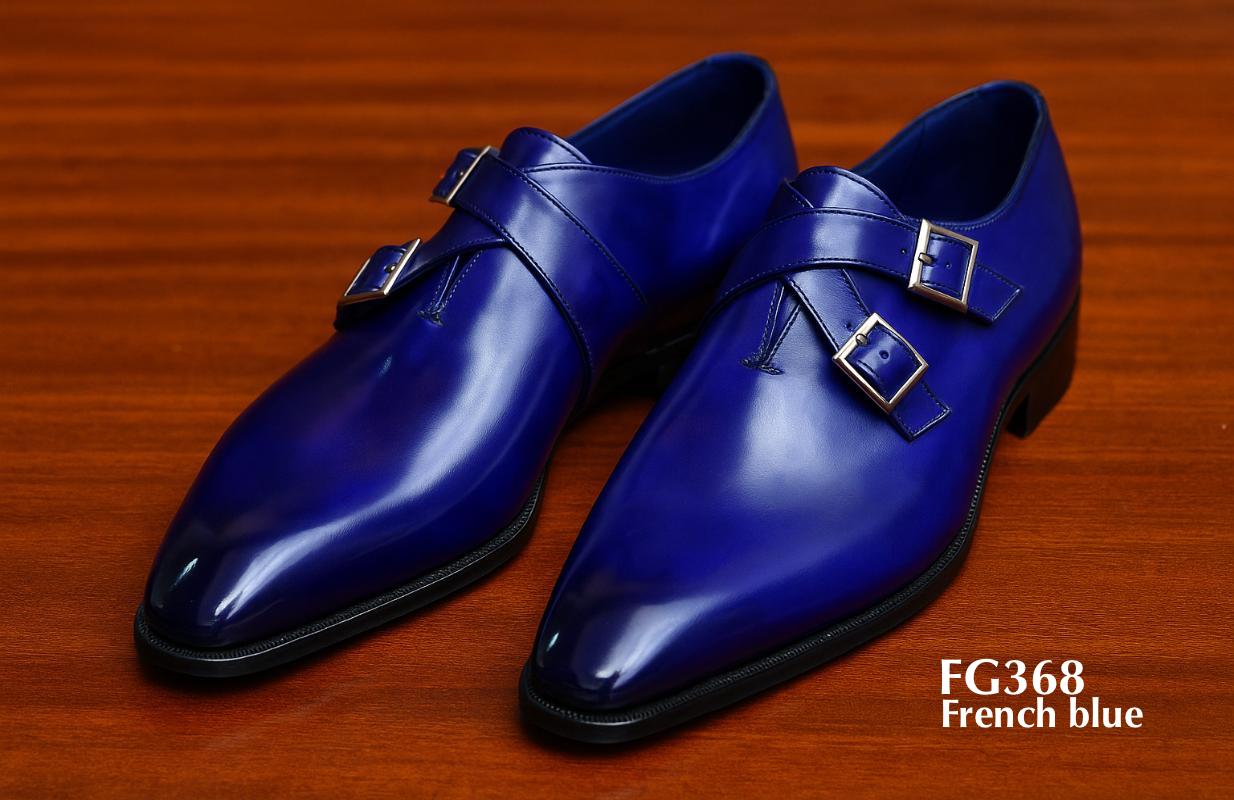 FG368-Zapato-monkstrap-cuero-bicolor-cross-hatch-azul-francés