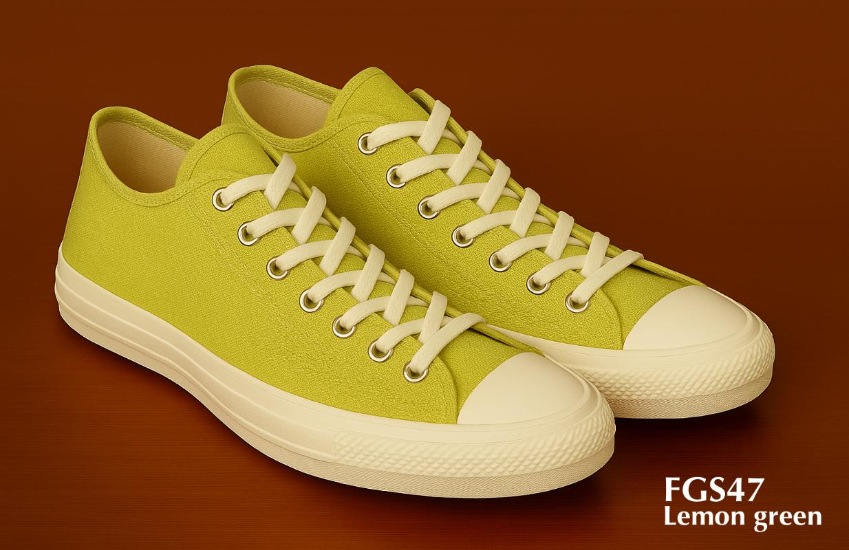 Zapatillas de lona FGS47 color verde limón