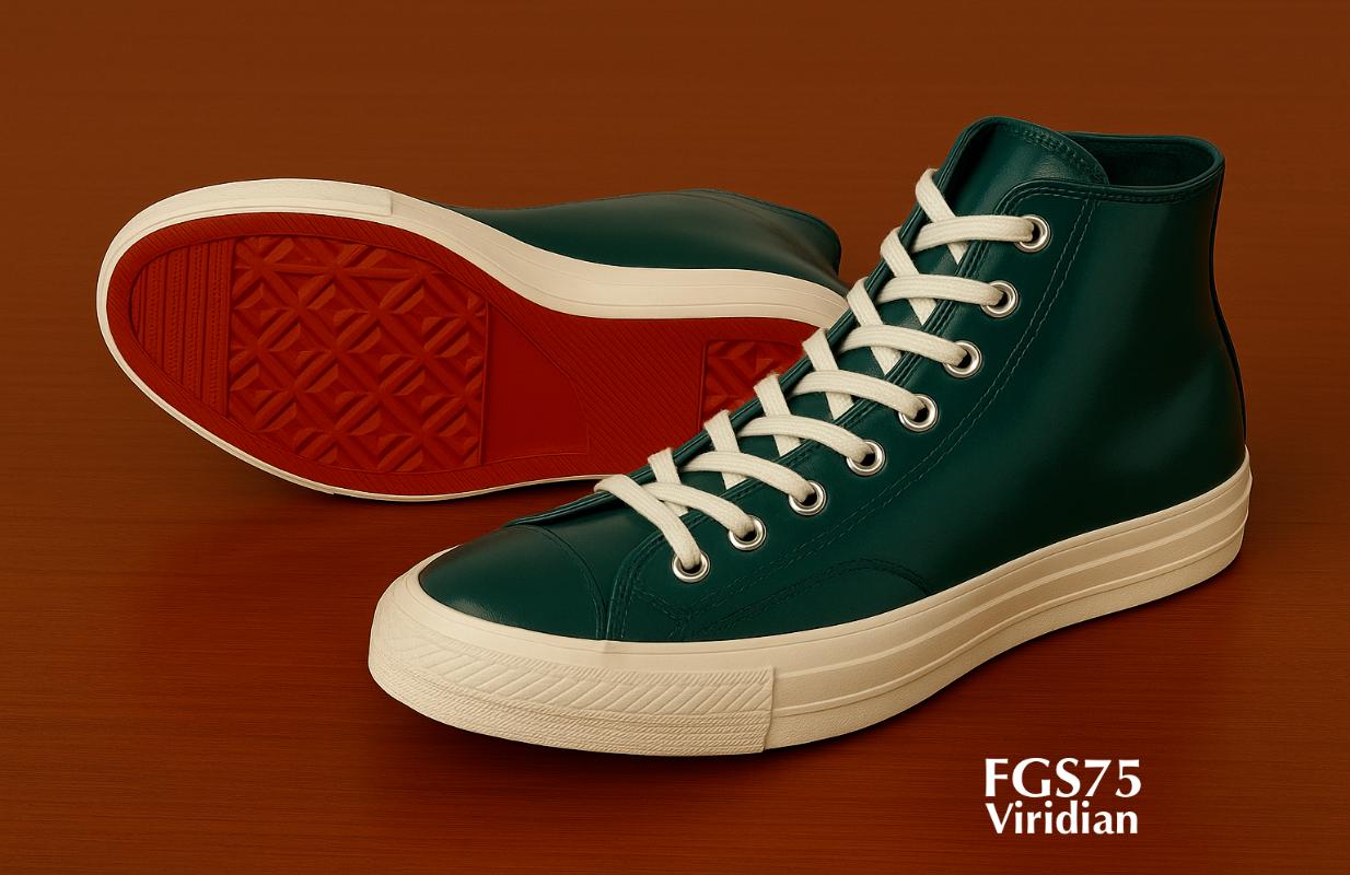 Zapatillas altas de cuero FGS75 Viridian